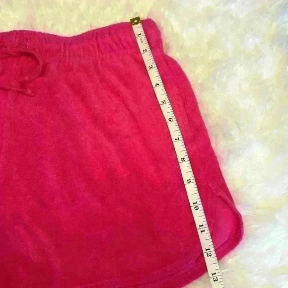 Wild Fable Hot Pink Terrycloth Elastic Waistband Shorts w Pockets Size Large - Picture 8 of 10